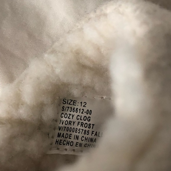 NEW GAP Cozy Clogs, Ivory Frost - Picture 10 of 11